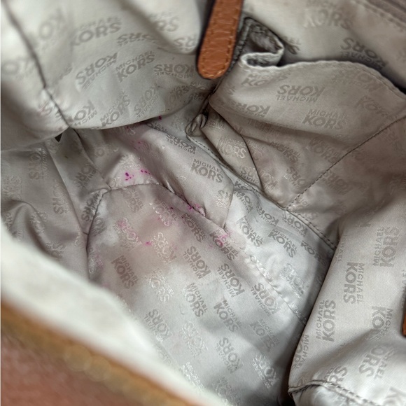 GUC Michael Kors Brown Leather Fulton Hobo Bag with Gold Hardware - Picture 12 of 12